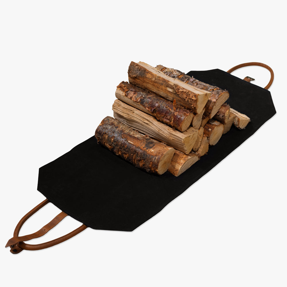 Vedkorg Canvas - Svart