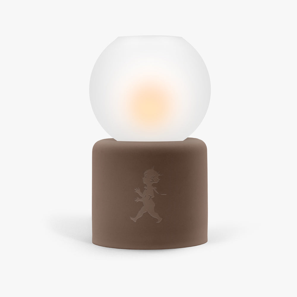 Värmeljuslykta Glob - Brun