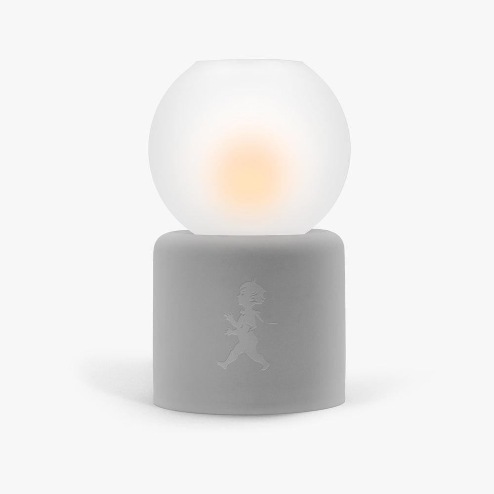 Värmeljuslykta Glob - Ljusgrå