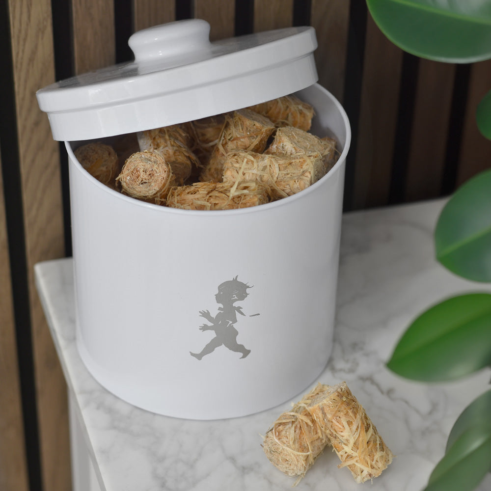 Förvaringsburk Braständare - Vit