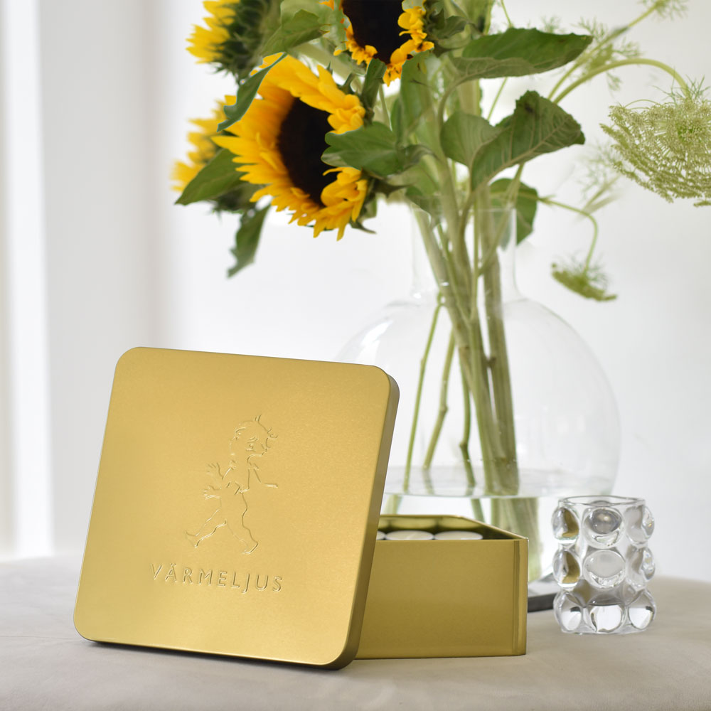 Värmeljuslåda Guld