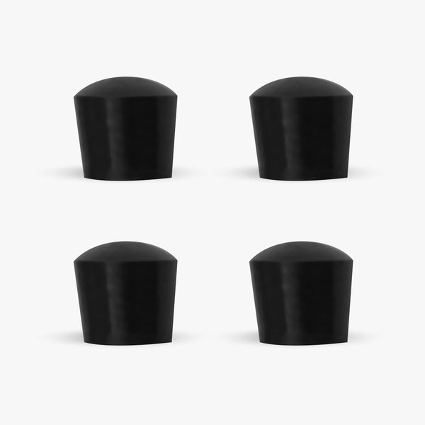 Gummifötter till grytunderlägg - Svart, 4-pack