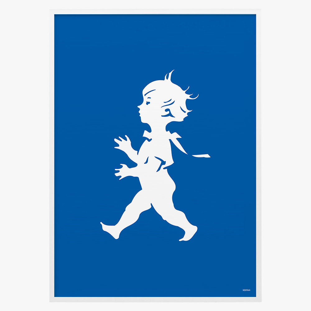 Poster 50 x 70 cm - Blå