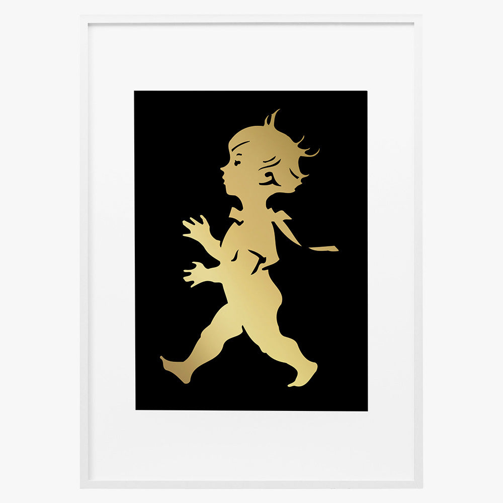 Poster 50 x 70 cm - Guld / Svart