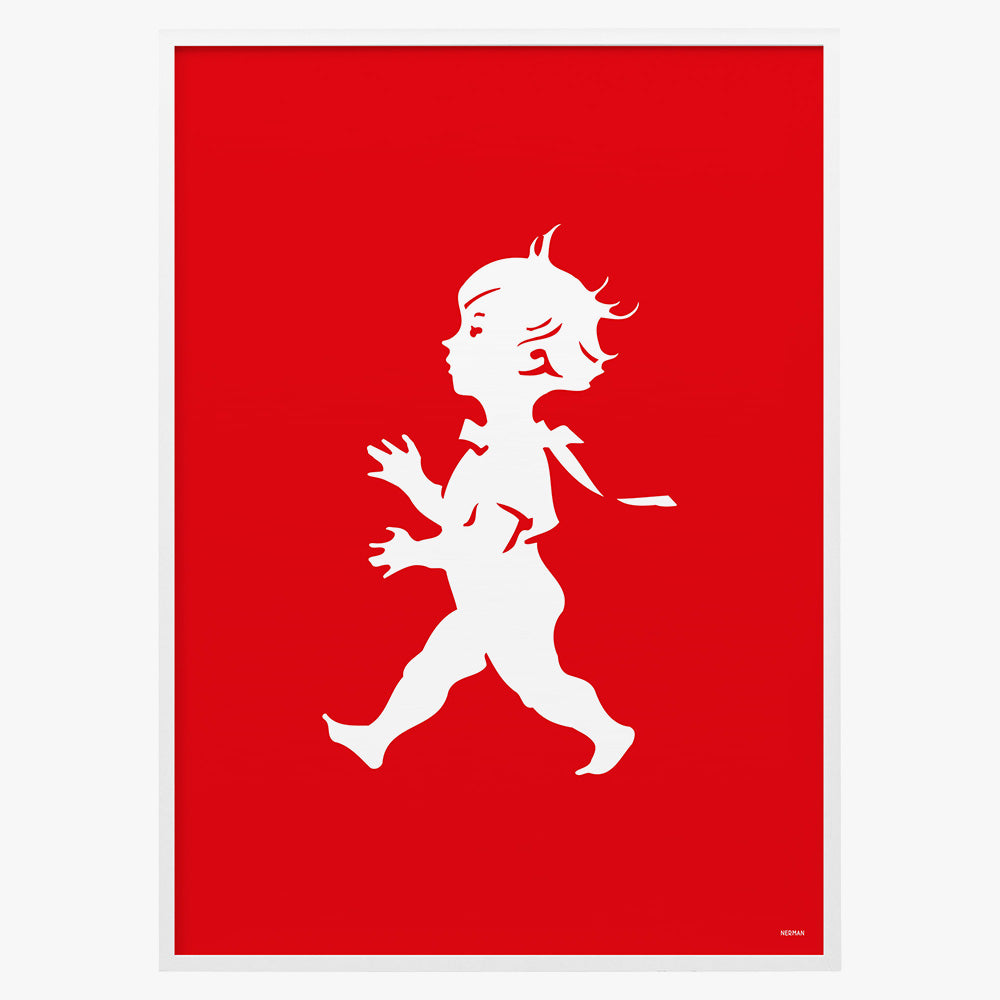 Poster 50 x 70 cm - Röd