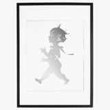 Poster 50 x 70 cm - Silver / Vit