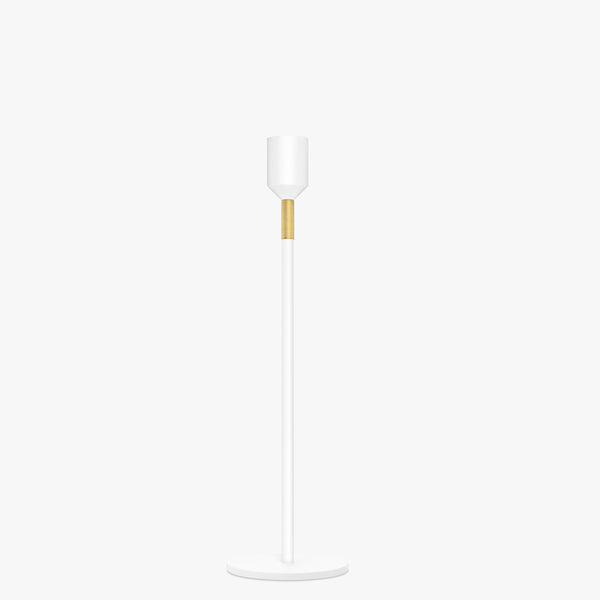 Ljusstake - Vit 27 cm
